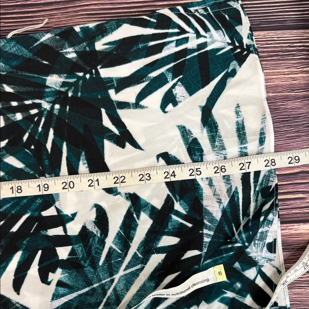 Banana Republic Tropical Palm Leaf Print Kimono Top Wide‎ Slit Sleeve Blouse